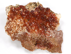 Ванадинит, кристаллы на породе, Марокко (63*45*21 мм, 58 г) №35880