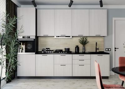 Хелмер кухня модульная с фасадами из ЛДСП разные цвета