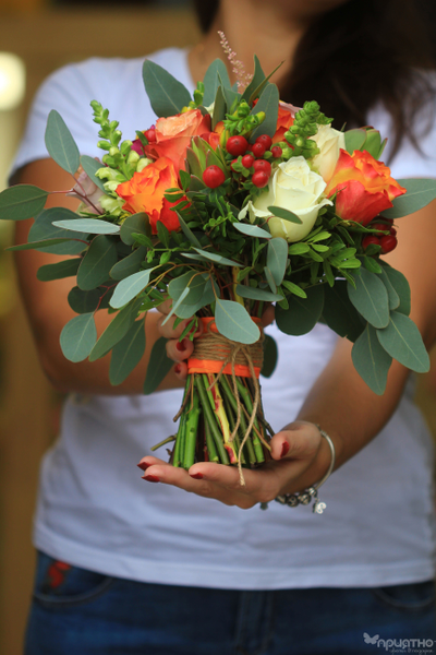 Букет невесты & Бутоньерка № 1326