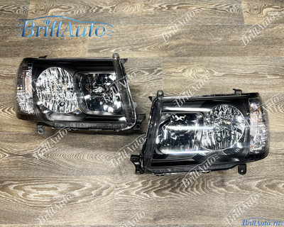 Фары Toyota Land Cruiser 100 черные