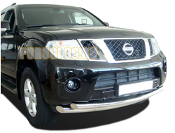 Защита переднего бампера d76/60 для Nissan Pathfinder 2010-2013