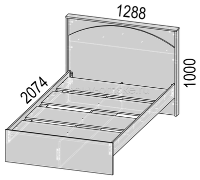 Кровать Ева КР86