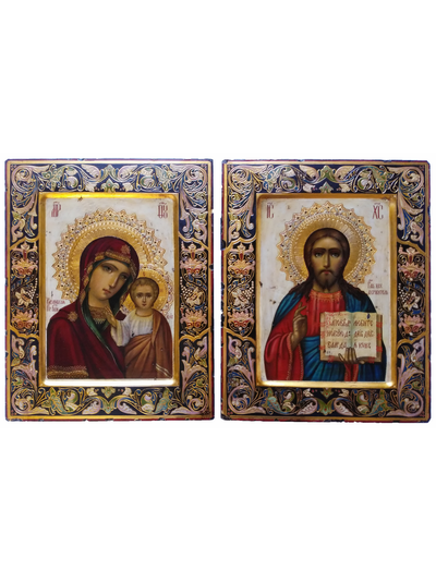 Венчальная пара. Образ Спасителя. Образ Пресвятой Божией Матери “Казанская”.