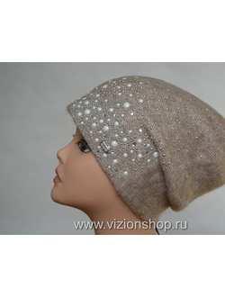 Визио Vizio 6110 бежевая шапка Италия фото