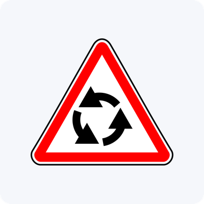 Дорожный знак 1.7 Пересечение с круговым движением