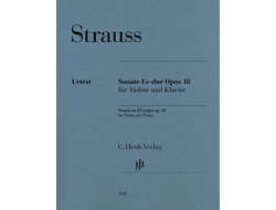 Strauss, Richard Sonate Es-Dur op.18 für Violine und Klavier