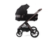 Коляска 3в1 Peppy Monaco Thermo 2026, Black / Черный рама Коричневая (Rise)