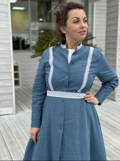 Платье  "Адмиральское" из крапивы