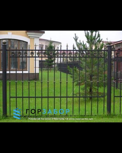 Крепкий кованый забор KZ1505