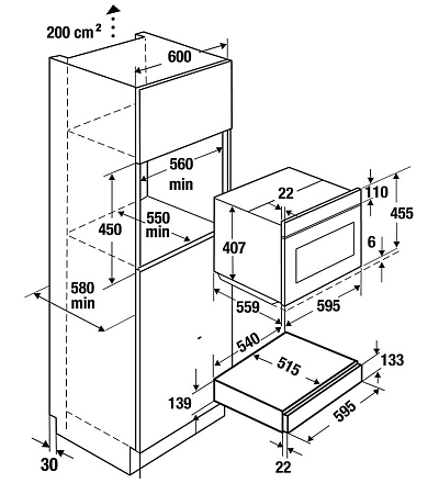Выдвижной ящик Kuppersbusch CSZ 6800.0 G2 Black Chrome