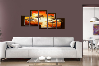 Модульная картина "Дорога к солнцу"