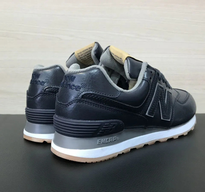 New Balance 574 Dark Blue Кожаные