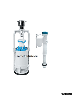 Сливная одноуровневая и двухуровневая арматура для бачка унитаза Iddis Oli Deco Alcaplast Geberit