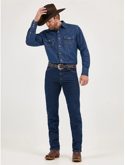 Dark Stone (13MWZDD) 100% Cotton Broken Twill Denim 14.75 Oz.