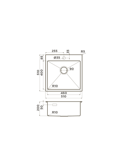 Мойка OMOIKIRI AKISAME 51