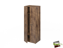 Шкаф для одежды глубокий L-731 таксония шоколадная  712*590*1916 мм (Ш*Г*В)