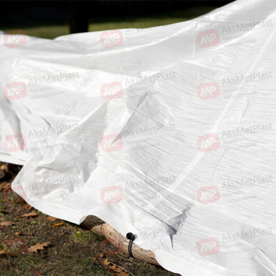 Универсальный тент 2x3 метра белый с люверсами 100% полиэтилен