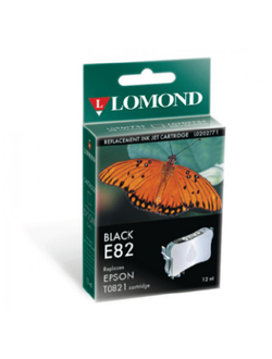 Картридж для принтера Epson, Lomonnd E82 Black, Черный, 10мл, Водорастворимые чернила
