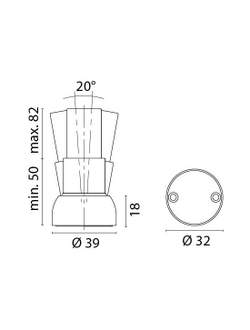 Фиксатор дверей магнитный полированный Foresti & Suardi 411.L 39 x 82 мм длинный