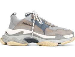 Женские кроссовки Balenciaga (Баленсиага) Triple-S Серые женские (36-40)