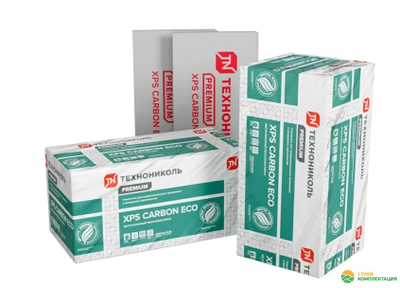 Экструзионный пенополистирол XPS ТЕХНОНИКОЛЬ CARBON ECO 1180х580х50 мм (8 шт; 0,274 куб.м.)