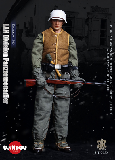 ПРЕДЗАКАЗ - Немецкий панцергренадер - Коллекционная фигурка 1/6 WWII LAH Division Panzergrenadier 1943 (UD9052) - UJINDOU ?ЦЕНА: 23300 РУБ.?