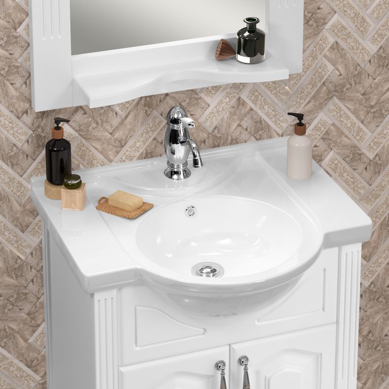 КОМПЛЕКТ МЕБЕЛИ РИСПЕКТО 55 МАТОВЫЙ БЕЛЫЙ