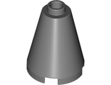 Cone 2 x 2 x 2 - Open Stud, Dark Bluish Gray (3942c / 4211108 / 6022161)