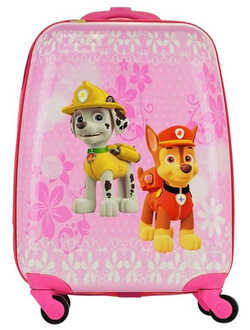 Детский чемодан Щенячий патруль (Paw Patrol) розовый