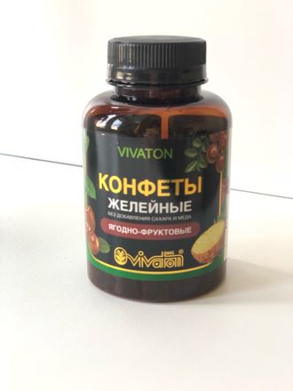Конфеты желейные "Виватон" ягодно-фруктовые 120 г.