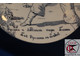 Декоративная тарелка на оперные темы. Руслан и Людмила. Бой Руслана с головой. (Кузнецов 1870-1889гг)