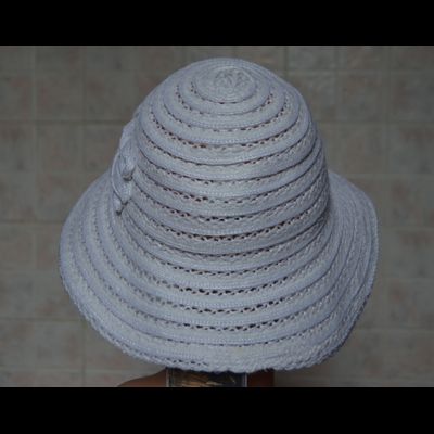 Шляпа белая летняя Vizio Италия 5709 F 1