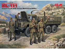Сборная модель: (ICM 35516) Советский армейский автомобиль ЗиЛ-131 с мотопехотой
