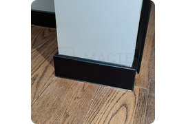 Современный подход: монтаж эластичного плинтуса Dollken Cubu Flex Life 100 в черном цвете - инновационное решение для создания стильного и функционального интерьера.