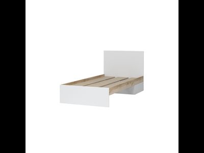 Юкки КР 900 Кровать 90 настил 940х860х2032 Дуб делано/Белый шагрень