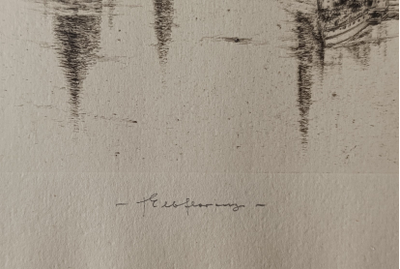 "Эстония. Таллин" линогравюра Toivo Kulles 1967 год