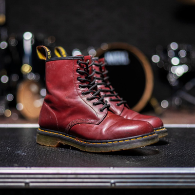 Ботинки Dr Martens 1460 VINTAGE бордовые