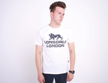 Футболка Lonsdale London Logo Сепий Белый