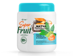 Super FRUIT МАТЧА + фруктовый микс Бальзам СВЕЖЕСТЬ И ОЧИЩЕНИЕ для нормальных и склонных к жирности волос, 450 мл