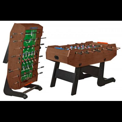 Игровой стол — футбол складной «Maccabi» (140×75×89, махагон)