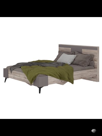 Кассандра КР-19 кровать 1,6 м Дуб смоки MF-14 (с основанием)