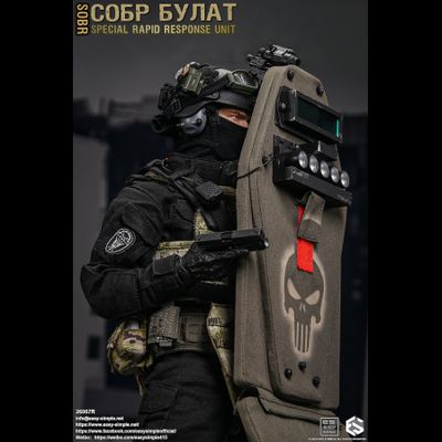 Боец спецназа МВД СОБР "Булат" - Коллекционная ФИГУРКА 1/6 СОБР Булат Special Rapid Response Unit (SOBR) (26067R) - Easy&amp;Simple