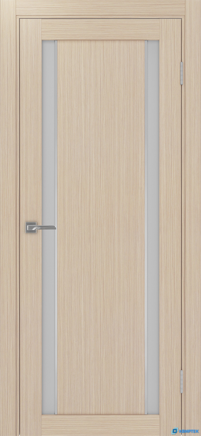 Дверь царговая экошпон Турин 522АПС.212 Дуб белёный молдинг хром SC купить в Челябинске | КВИРТЕК