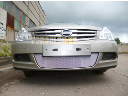 Защита радиатора Nissan Almera 2013 - chrome