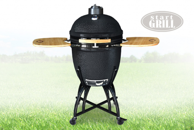 Керамический гриль-барбекю Start Grill 22 дюйма (черный) (57см)