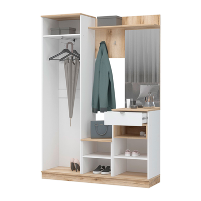 Юкки ПР-1400 прихожая Дуб делано/Белый