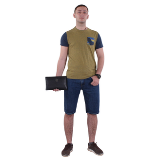 Клатч мужской Giorgio Armani нат.кожа black