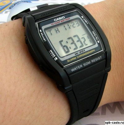 Часы Casio W-201-1A