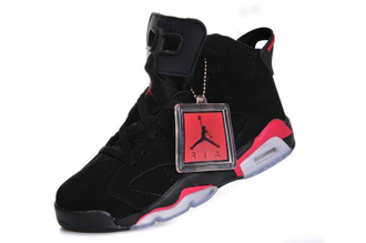 Nike Air Jordan 6 Черные с красным (41-45)