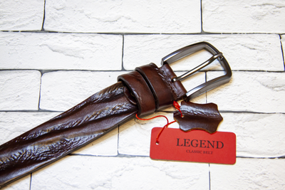 Ремень мужской LEGEND CLASSIC (100% натуральная кожа, Россия),  Цвет: Черный, Коричневый, Синий